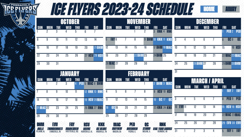 Check Out the 2022-23 Pensacola Ice Flyers Schedule