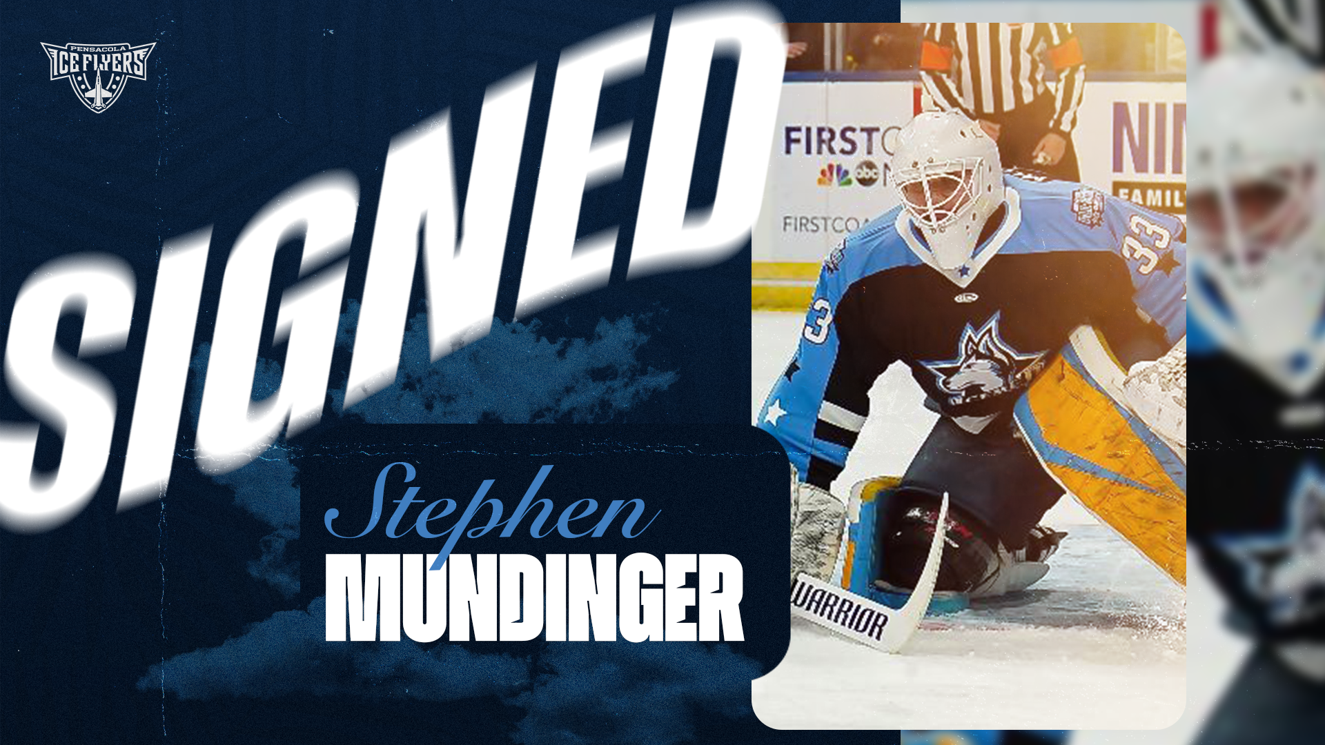 Ice Flyers Welcome Goalie Stephen Mundinger To The Hangar